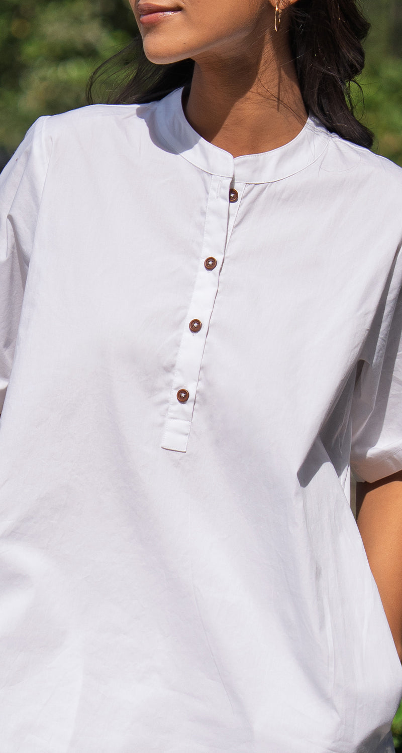 Salt & Pepper Top in White