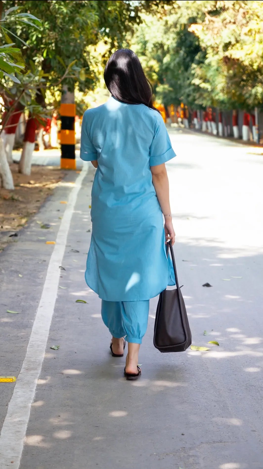 Butter Toast Kurta Co-Ord Set in Aqua Blue