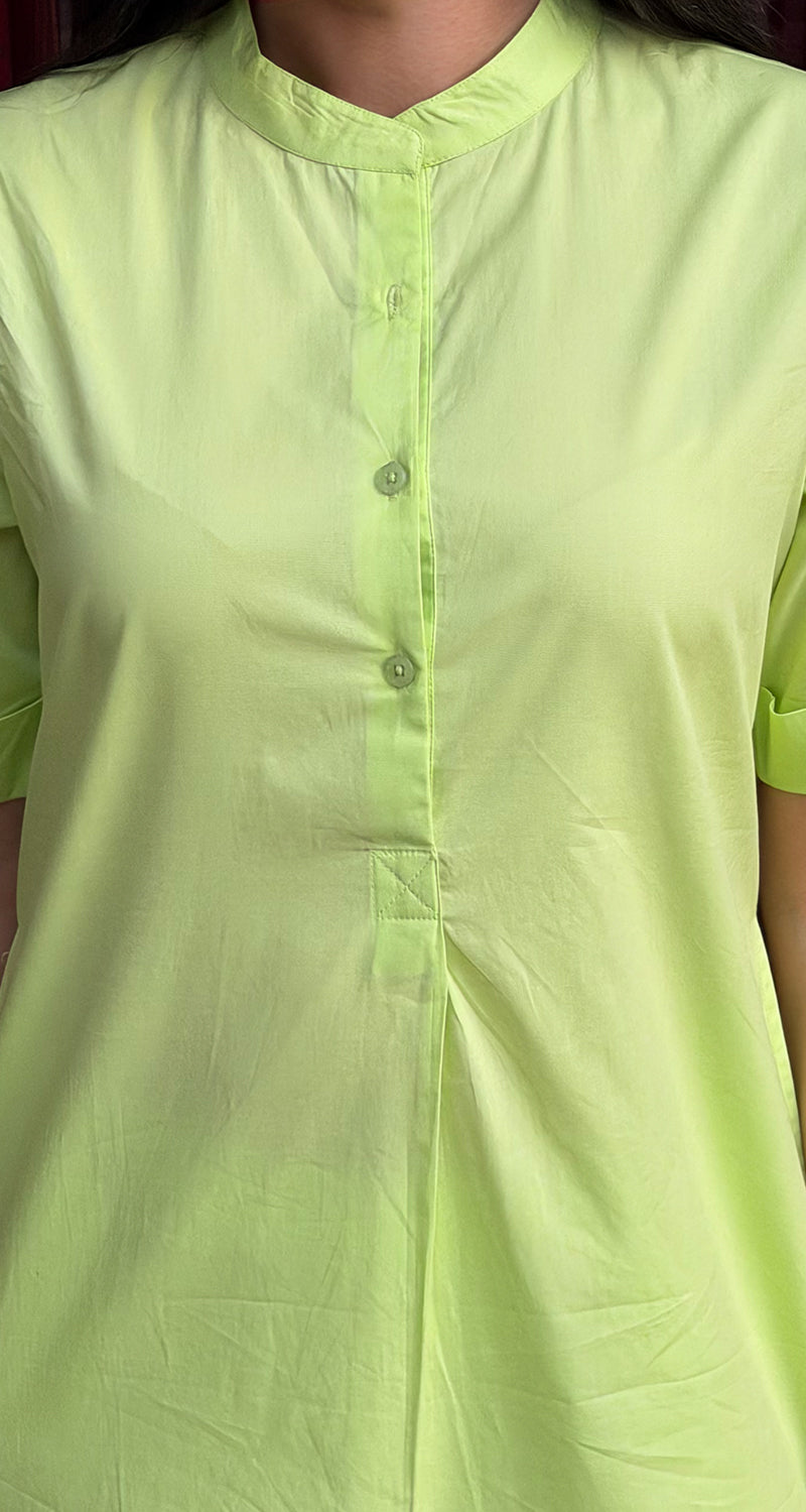 Butter Toast Kurta in Lime