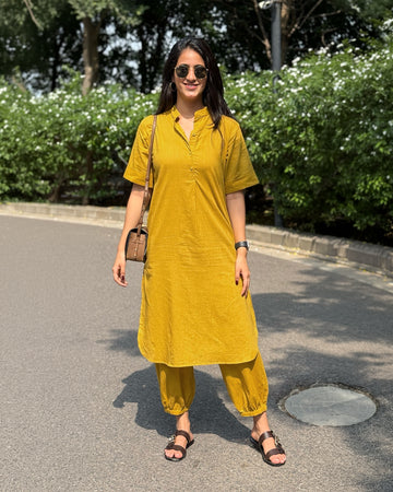 Butter Toast Co Ord Set in Mustard