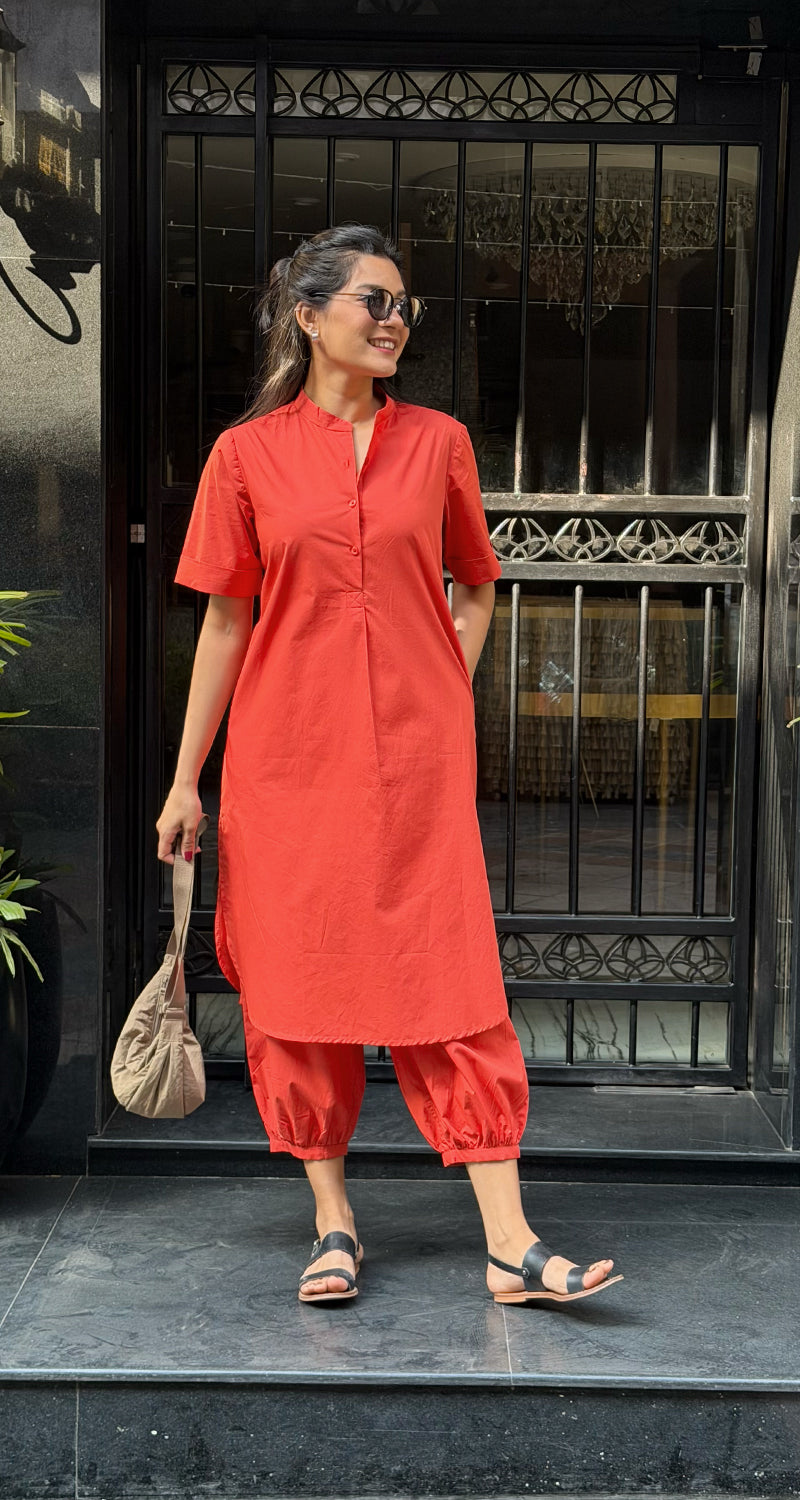 Butter Toast Pants in Tomato Red