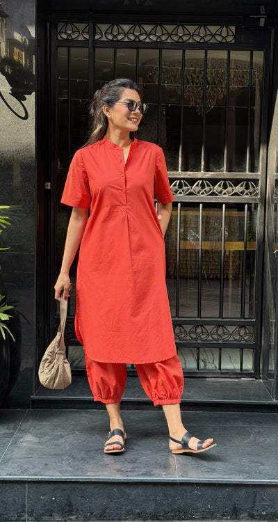 Butter Toast Pants in Tomato Red