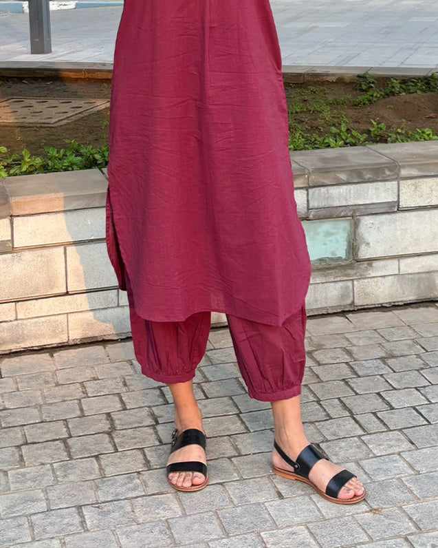 Butter Toast Pants in Burgundy