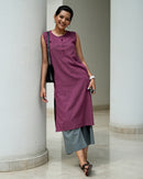 First Rain Kurta Set in Burgundy