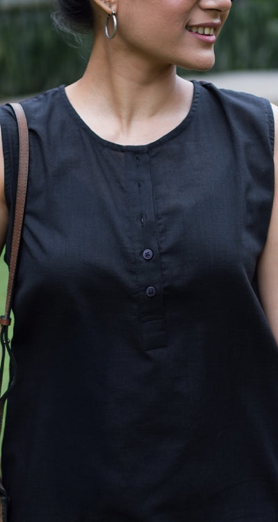 First Rain Kurta in Black