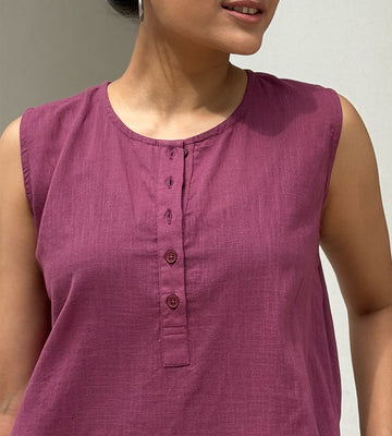 First Rain Kurta Set in Burgundy 1