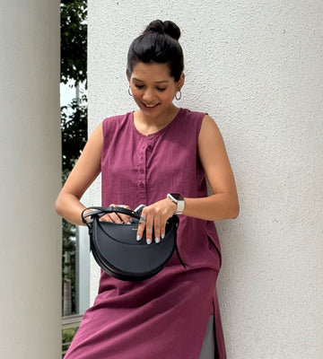 First Rain Kurta Set in Burgundy 2