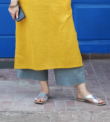 First Rain Kurta Set in Mustard 3