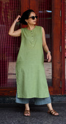 First Rain Kurta Set in Sage Green