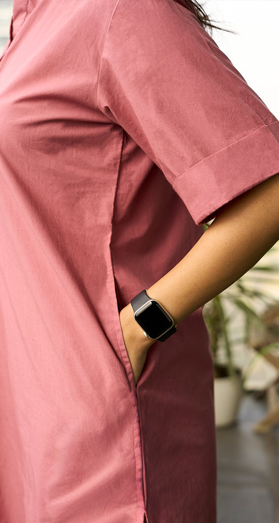 Butter Toast Kurta Co-Ord Set in Onion Pink