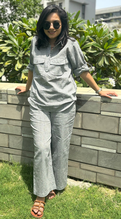 Masala Chai Top in Grey