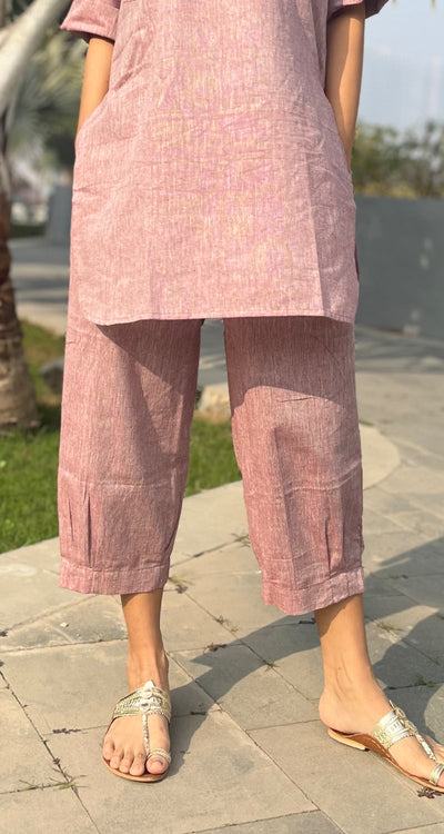 Silver Hoops Kurta in Burgundy