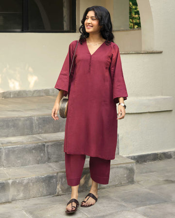 Lip Tint Co-ord Set in Burgundy