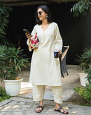Lip Tint Co-ord Set in Off-White