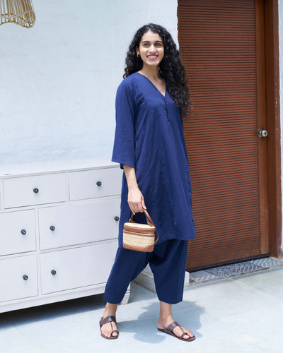 Lip Tint Co-ord Set in Navy