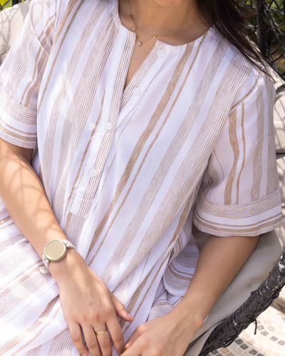 Soft Serve Kurta in Caramel