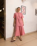 Salt & Pepper Co-Ord Set in Pink