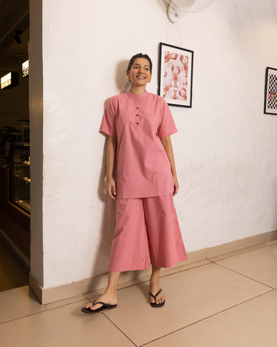 Salt & Pepper Co-Ord Set in Pink