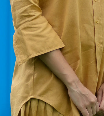Slow Life Co-Ord in Mustard 2
