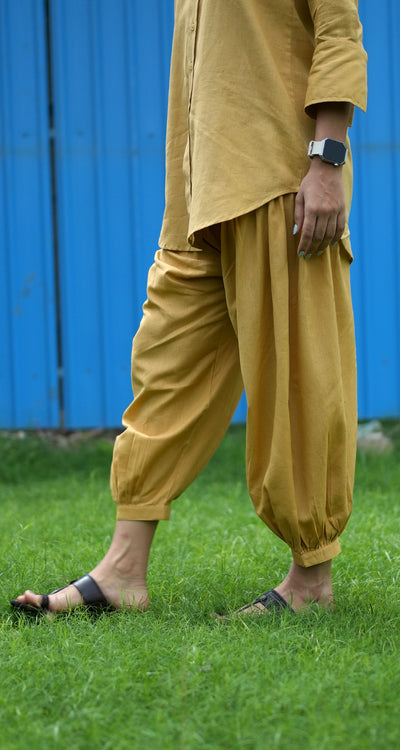 Slow Life Co-Ord in Mustard