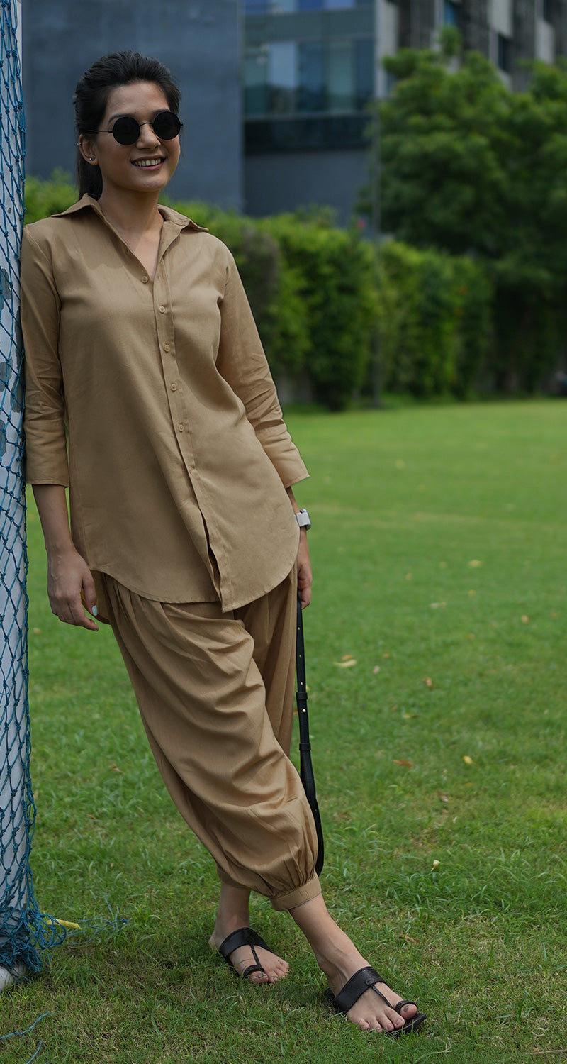 Slow Life Co-Ord in Sand