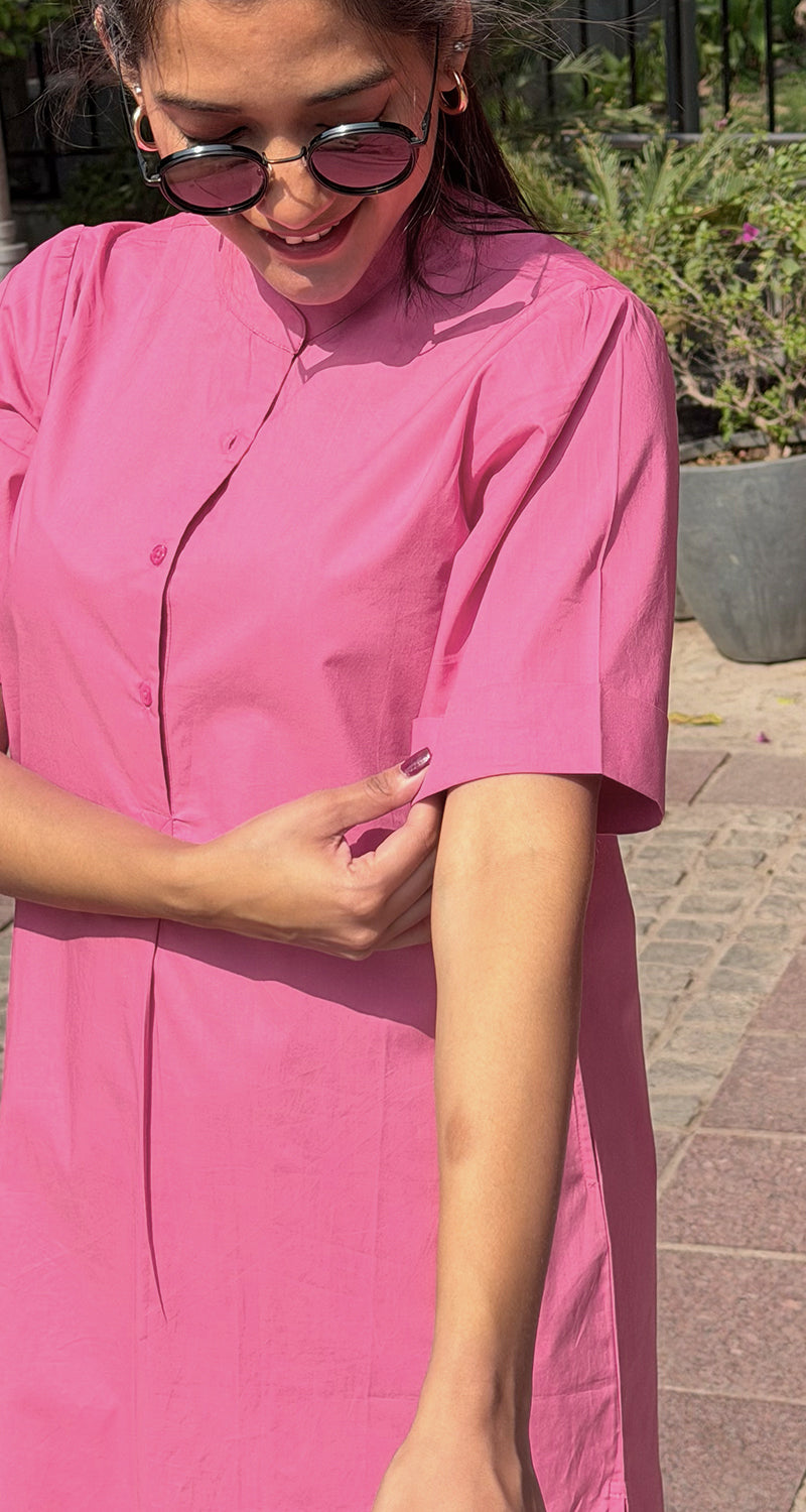 Butter Toast Kurta Co-Ord Set in Pink