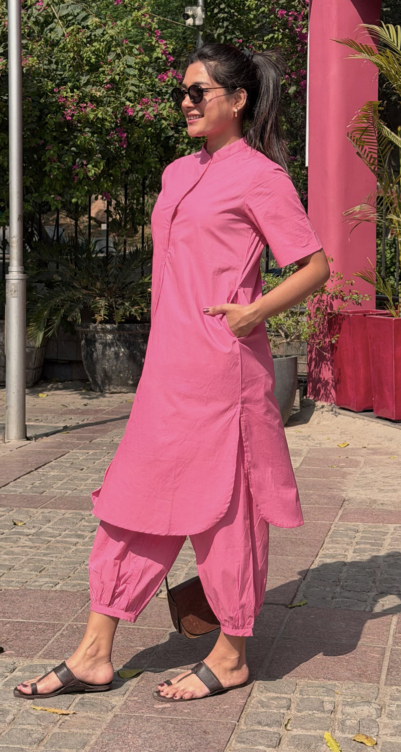 Butter Toast Kurta Co-Ord Set in Pink