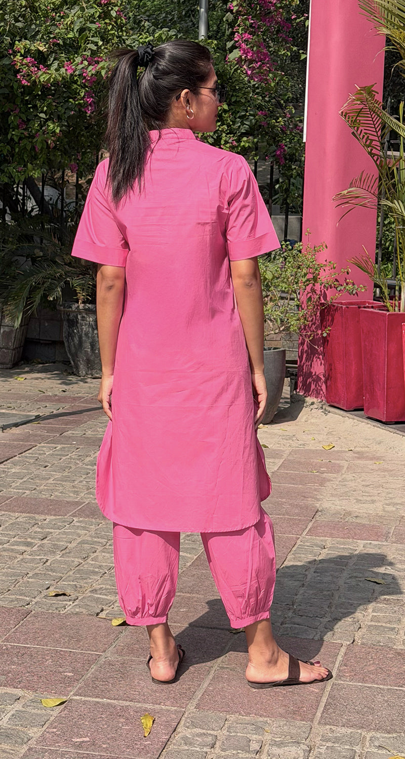 Butter Toast Kurta Co-Ord Set in Pink