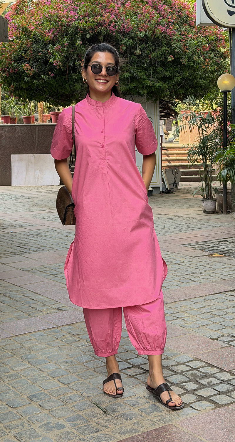 Butter Toast Kurta in Pink