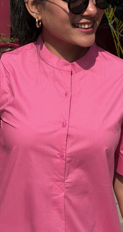 Butter Toast Kurta Co-Ord Set in Pink
