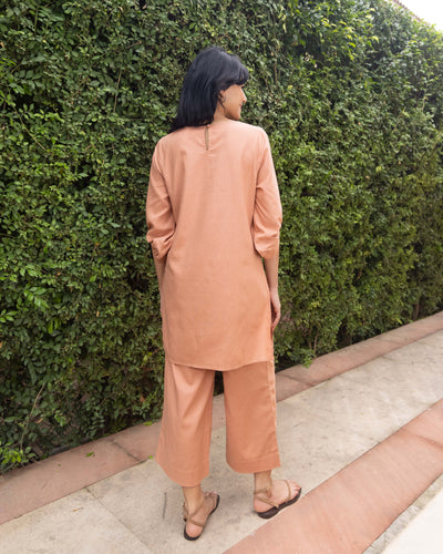 Front Row Co-ord Set in Dusty Peach