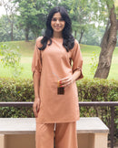 Front Row Kurta in Dusty Peach