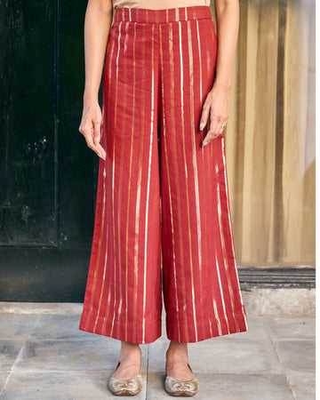 Kaju Katli Pants in Brick Red