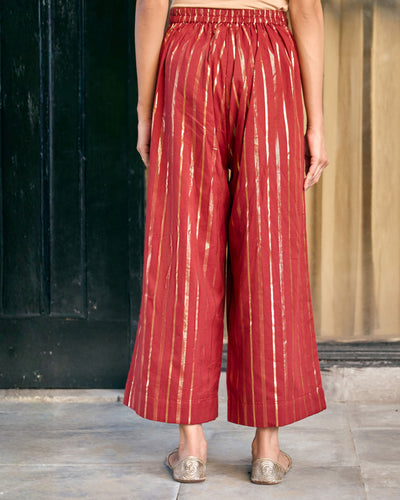 Kaju Katli Pants in Brick Red