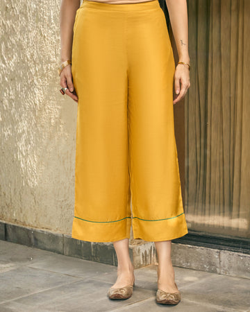 Lifafa Straight Pants in Mustard