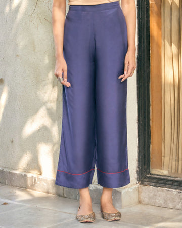 Lifafa Straight Pants in Navy