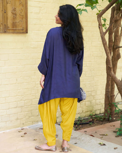 Lifafa Set in Navy & Mustard