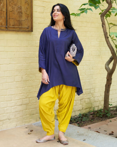 Lifafa Set in Navy & Mustard