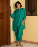 Lifafa Co-ord Set in Emerald Green