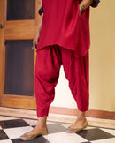 Lifafa Pants in Ruby Red