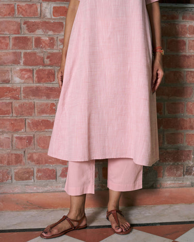 Long Weekend Kurta Set in Dusty Pink