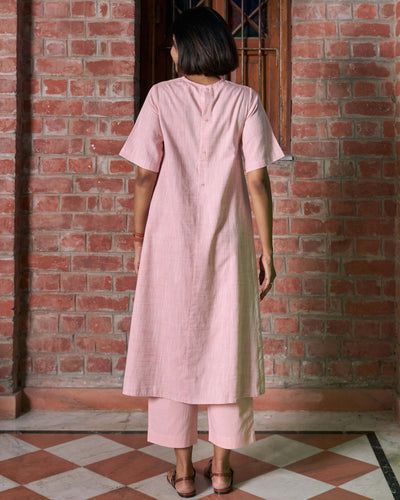Long Weekend Kurta Set in Dusty Pink