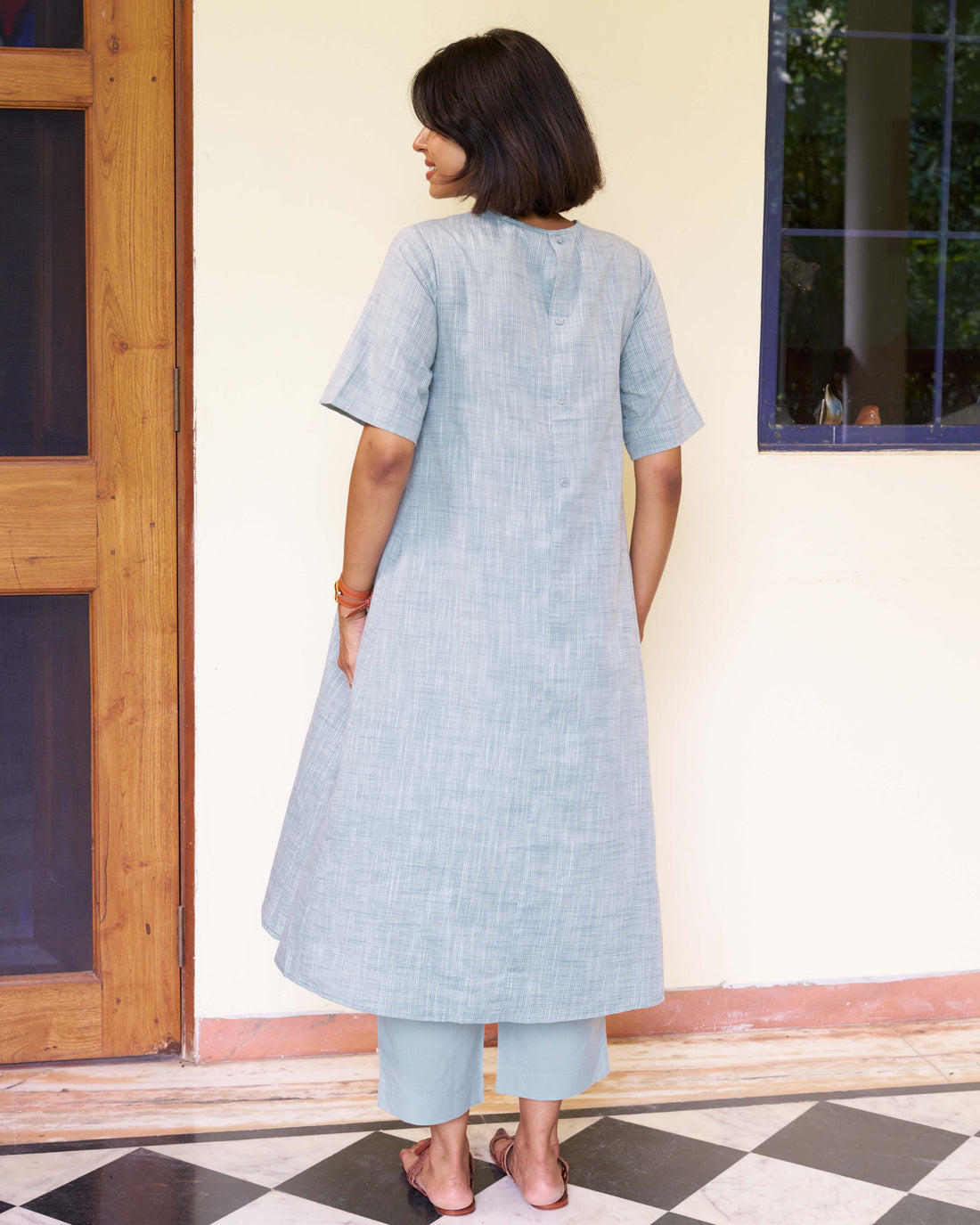 Long Weekend Kurta Set in Sage Green