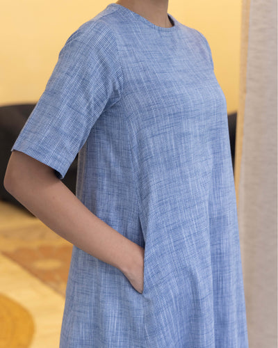 Long Weekend Kurta Set in Blue