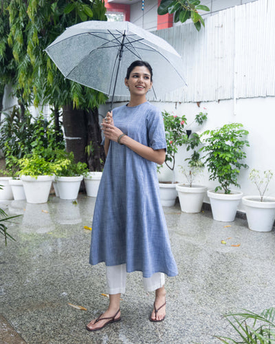 Long Weekend Kurta Set in Blue