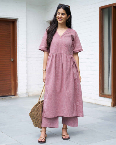 Pitara Co-ord Set in Burgundy
