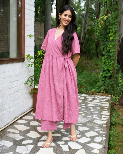 Pitara Co-ord Set in Spring Pink