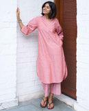 Playlist Kurta in Orange Wave