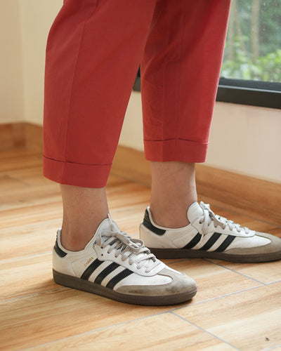 Postcard Pants in Brick Red