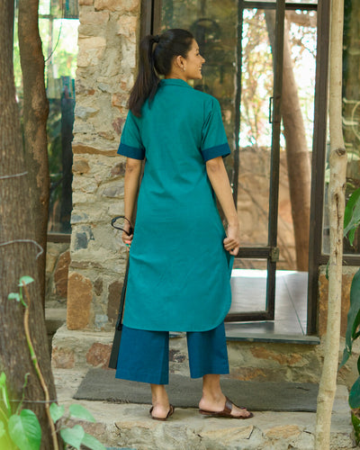Potluck Pants in Herby Teal